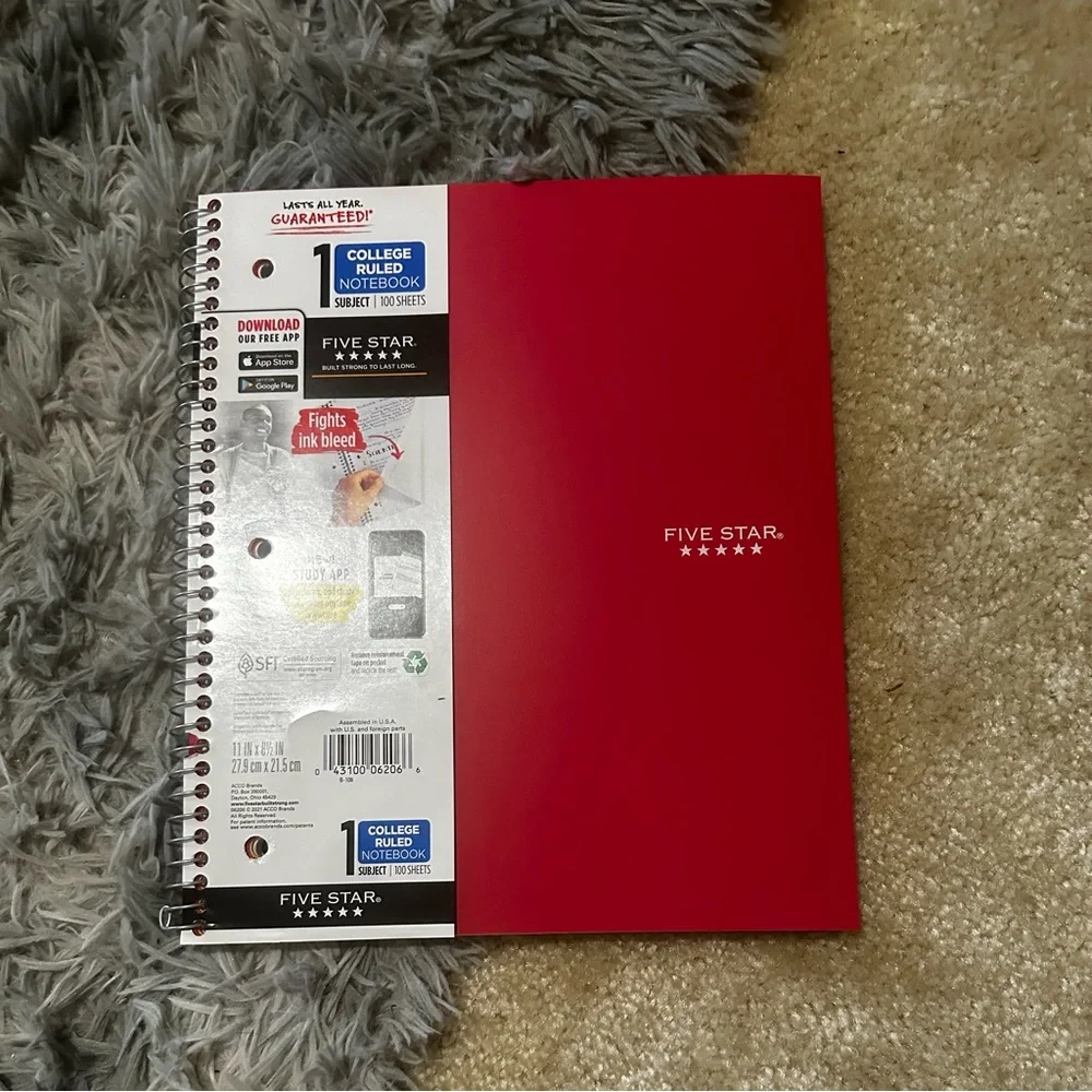 1 College Ruled Notebook - Picture 1 of 1